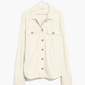 Madewell Brushed Knit Shirt Jacket